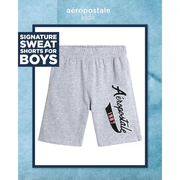AEROPOSTALE Boys Active Shorts  Fleece Sweat Shorts with Pockets  Gym Running Performance Athletic Shorts 416Grey