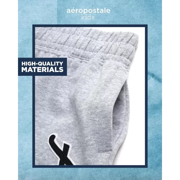 AEROPOSTALE Boys Active Shorts  Fleece Sweat Shorts with Pockets  Gym Running Performance Athletic Shorts 416Grey