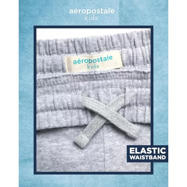 AEROPOSTALE Boys Active Shorts  Fleece Sweat Shorts with Pockets  Gym Running Performance Athletic Shorts 416Grey