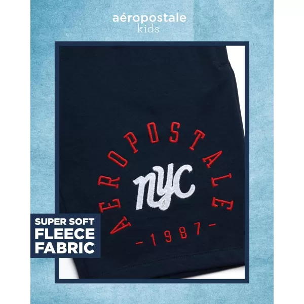 AEROPOSTALE Boys Active Shorts  Fleece Sweat Shorts with Pockets  Gym Running Performance Athletic Shorts 416Navy