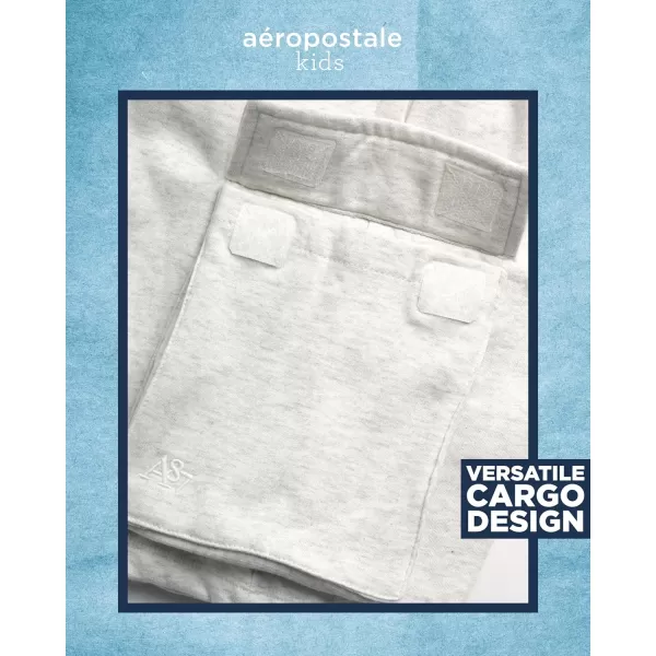 AEROPOSTALE Boys Active Shorts  Fleece Sweat Shorts with Pockets  Gym Running Performance Athletic Shorts 416Oatmeal Cargo