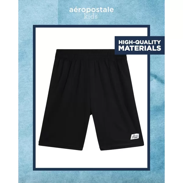 AEROPOSTALE Boys Active Shorts Set  2 Piece Short Sleeve TShirt and Mesh Gym Shorts  Activewear Outfit for Boys 412GoldGrey