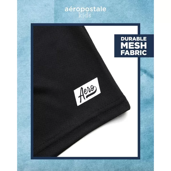 AEROPOSTALE Boys Active Shorts Set  2 Piece Short Sleeve TShirt and Mesh Gym Shorts  Activewear Outfit for Boys 412GoldGrey