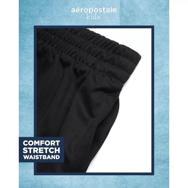 AEROPOSTALE Boys Active Shorts Set  2 Piece Short Sleeve TShirt and Mesh Gym Shorts  Activewear Outfit for Boys 412GoldGrey