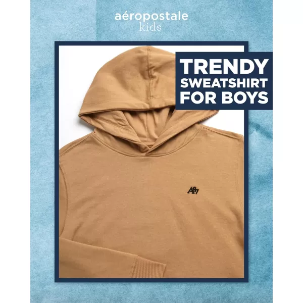 AEROPOSTALE Boys Sweatshirt  Fleece Pullover Hoodie Sweatshirt  Kids Fashion Hooded Sweatshirt 412Coffee