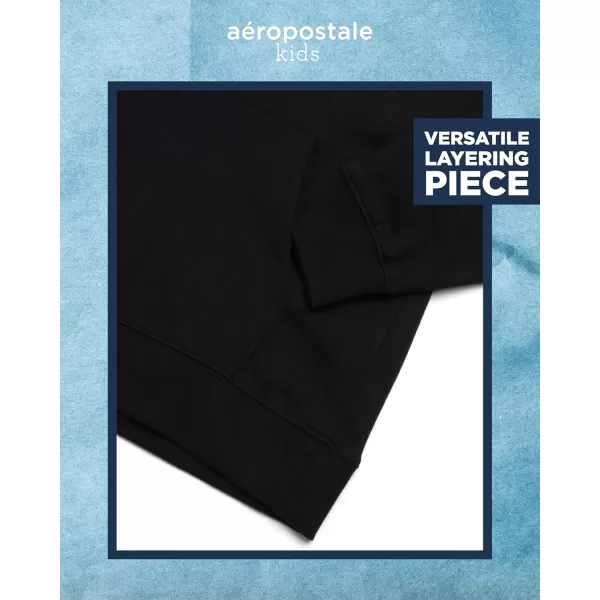 AEROPOSTALE Boys Sweatshirt  Fleece Pullover Hoodie Sweatshirt  Kids Fashion Hooded Sweatshirt 412Dark Black