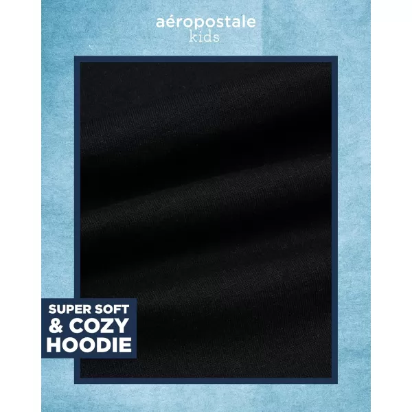 AEROPOSTALE Boys Sweatshirt  Fleece Pullover Hoodie Sweatshirt  Kids Fashion Hooded Sweatshirt 412Dark Black