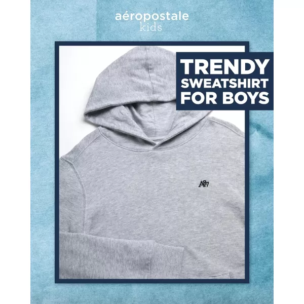 AEROPOSTALE Boys Sweatshirt  Fleece Pullover Hoodie Sweatshirt  Kids Fashion Hooded Sweatshirt 412Grey