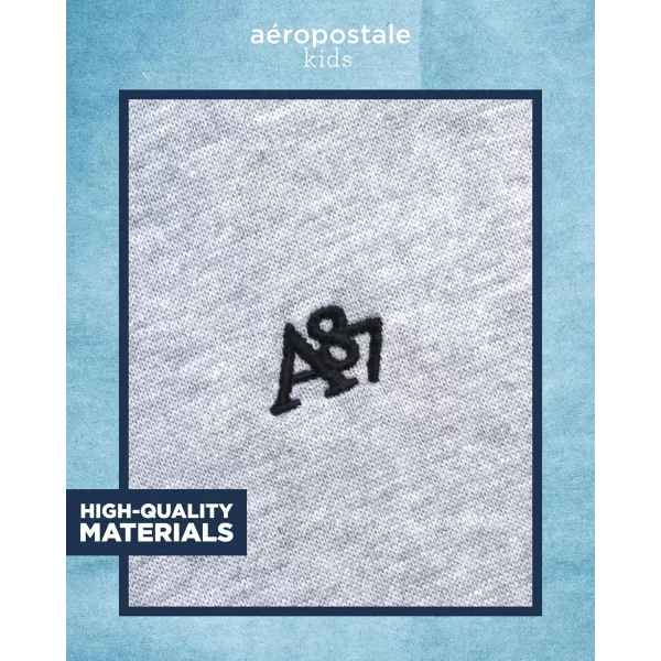 AEROPOSTALE Boys Sweatshirt  Fleece Pullover Hoodie Sweatshirt  Kids Fashion Hooded Sweatshirt 412Grey