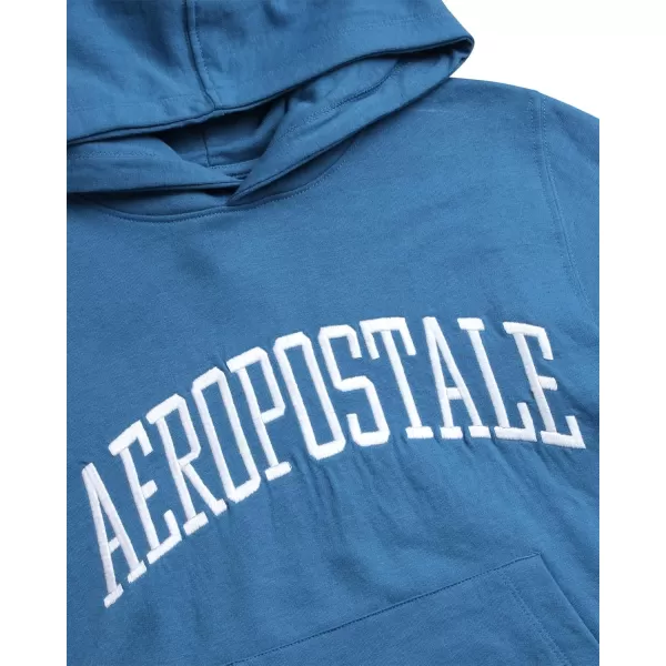 AEROPOSTALE Boys Sweatshirt  Fleece Pullover Hoodie Sweatshirt  Kids Fashion Hooded Sweatshirt 412Lt Blue