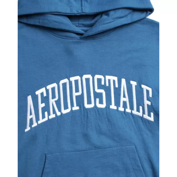 AEROPOSTALE Boys Sweatshirt  Fleece Pullover Hoodie Sweatshirt  Kids Fashion Hooded Sweatshirt 412Lt Blue
