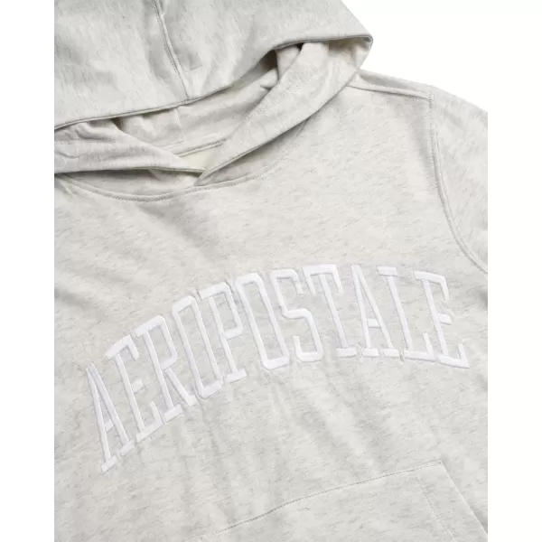 AEROPOSTALE Boys Sweatshirt  Fleece Pullover Hoodie Sweatshirt  Kids Fashion Hooded Sweatshirt 412Lt Oatmeal