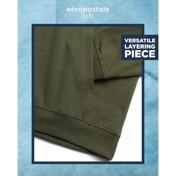 AEROPOSTALE Boys Sweatshirt  Fleece Pullover Hoodie Sweatshirt  Kids Fashion Hooded Sweatshirt 412Olive