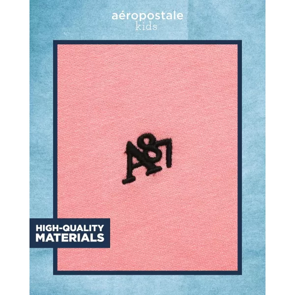 AEROPOSTALE Boys Sweatshirt  Fleece Pullover Hoodie Sweatshirt  Kids Fashion Hooded Sweatshirt 412Shell Pink