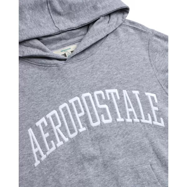 AEROPOSTALE Boys Sweatshirt  Fleece Pullover Hoodie Sweatshirt  Kids Fashion Hooded Sweatshirt 412Spring Grey
