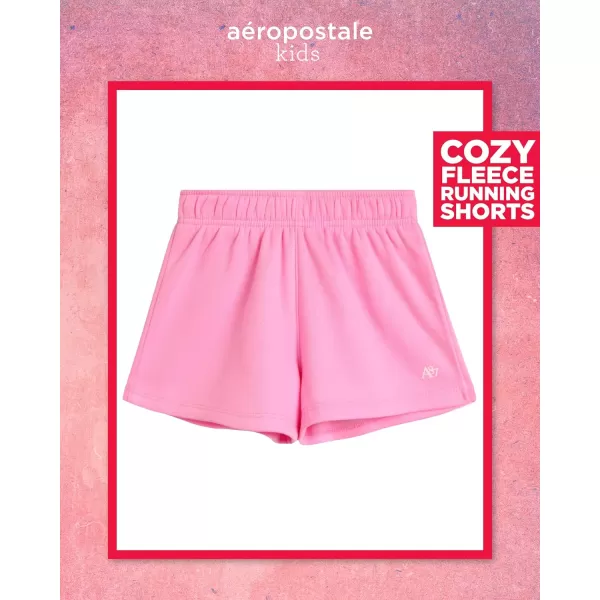 AEROPOSTALE Girls Shorts Set  2 Piece Jersey Graphic Tee Fleece Shorts Cargo Scooter Skort  Girls Summer Outfit 412Grey Pink