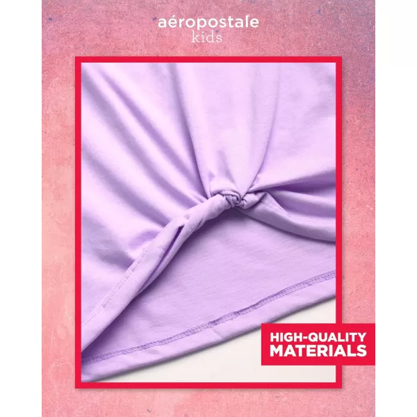 AEROPOSTALE Girls Shorts Set  2 Piece Jersey Graphic Tee Fleece Shorts Cargo Scooter Skort  Girls Summer Outfit 412Orchid Olive