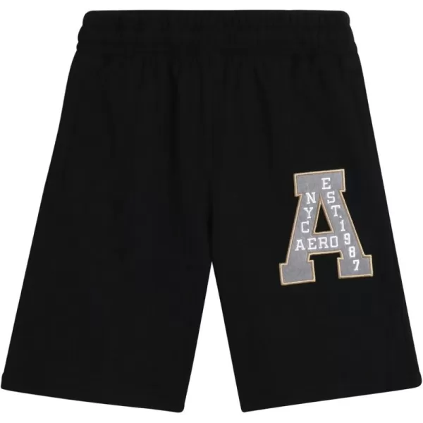 AEROPOSTALE Boys Active Shorts  Fleece Sweat Shorts with Pockets  Gym Running Performance Athletic Shorts 416Black