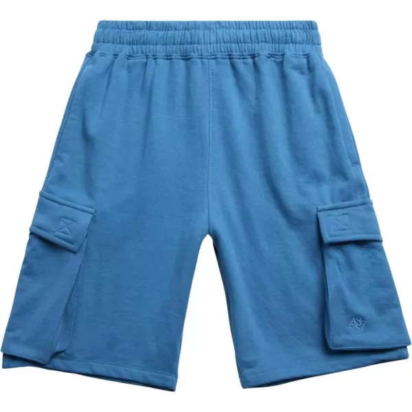 AEROPOSTALE Boys Active Shorts  Fleece Sweat Shorts with Pockets  Gym Running Performance Athletic Shorts 416Blue Cargo