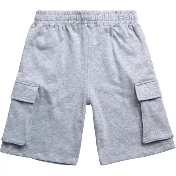 AEROPOSTALE Boys Active Shorts  Fleece Sweat Shorts with Pockets  Gym Running Performance Athletic Shorts 416Grey Cargo