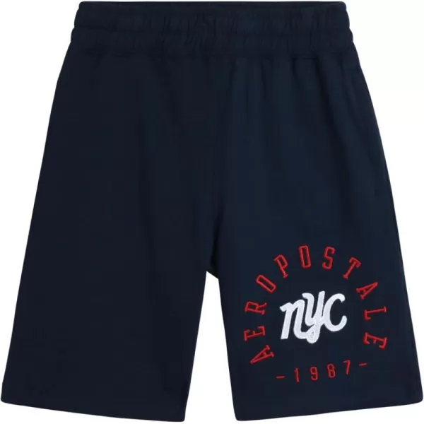 AEROPOSTALE Boys Active Shorts  Fleece Sweat Shorts with Pockets  Gym Running Performance Athletic Shorts 416Navy