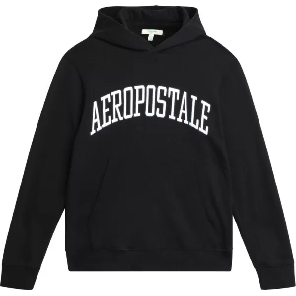 AEROPOSTALE Boys Sweatshirt  Fleece Pullover Hoodie Sweatshirt  Kids Fashion Hooded Sweatshirt 412Dark Black