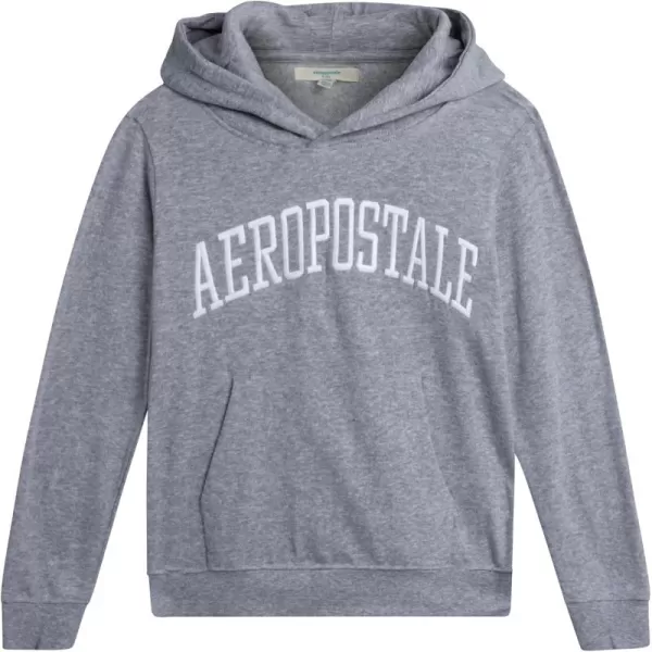 AEROPOSTALE Boys Sweatshirt  Fleece Pullover Hoodie Sweatshirt  Kids Fashion Hooded Sweatshirt 412Spring Grey