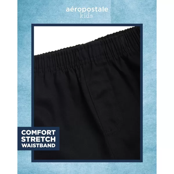 AEROPOSTALE Boys Shorts Set  2 Piece Short Sleeve Polo Shirt and Woven Cargo Shorts  Summer Outfit for Boys 416Grey Black
