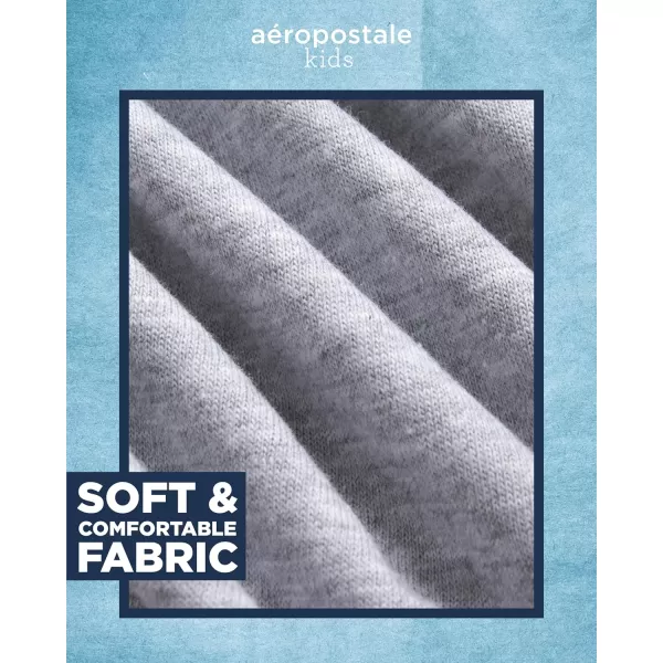 AEROPOSTALE Boys TShirts  2 Pack Short Sleeve Graphic T Shirts for Boys  Classic Boys Crewneck Logo Tees 416BlueGrey
