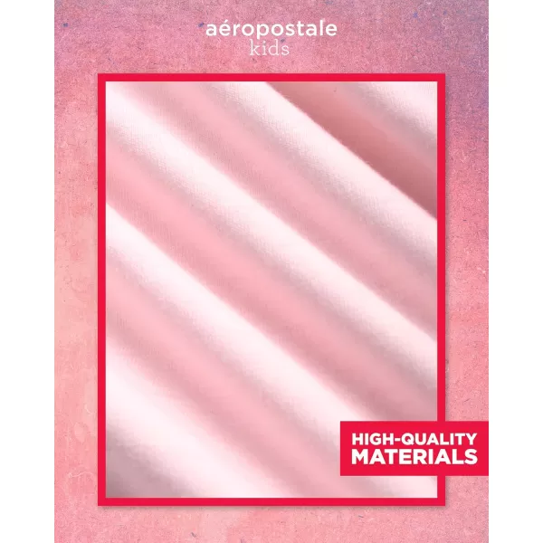AEROPOSTALE Girls Shorts Set  2 Piece Jersey Graphic Tee and Poly Woven Dolphin Shorts  Summer Outfit for Girls 412Pink
