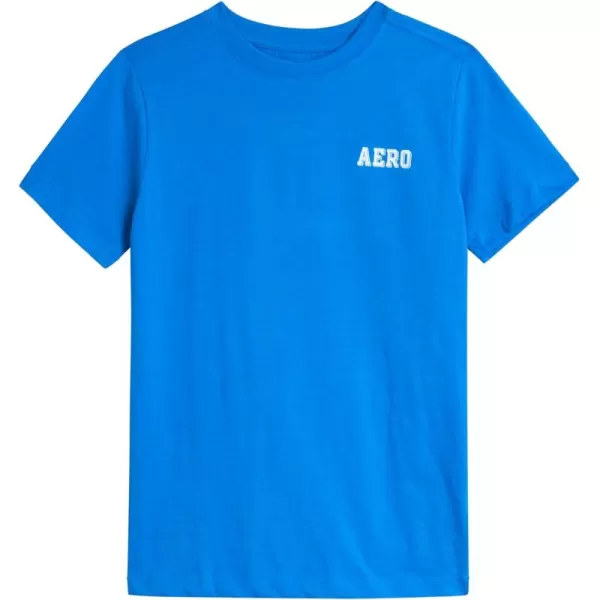 AEROPOSTALE Boys TShirt  Kids Classic Crewneck Shirt with Vibrant Back Graphics  Short Sleeve Graphic Tee for Boys 416French Blue
