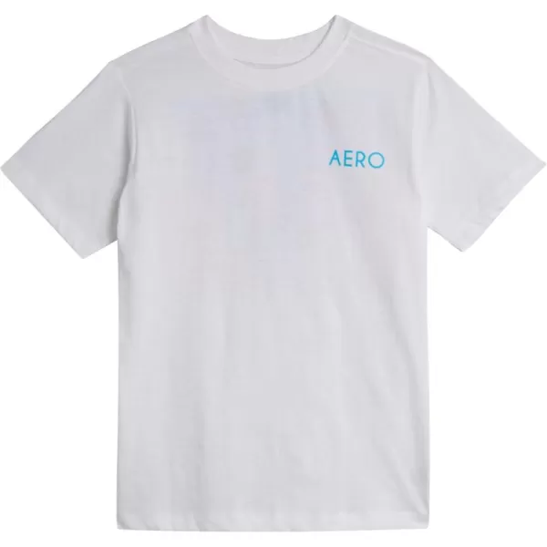 AEROPOSTALE Boys TShirt  Kids Classic Crewneck Shirt with Vibrant Back Graphics  Short Sleeve Graphic Tee for Boys 416White