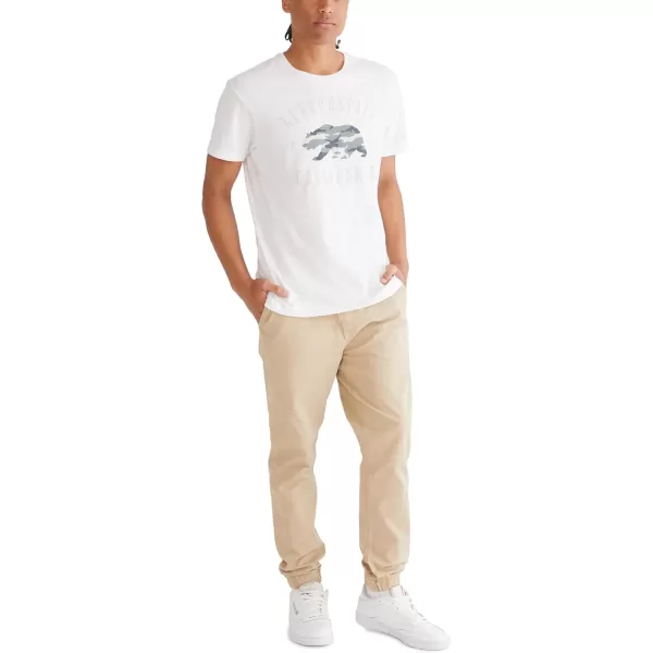 AEROPOSTALE Mens Cali Bear Short Sleeve TeeBleach