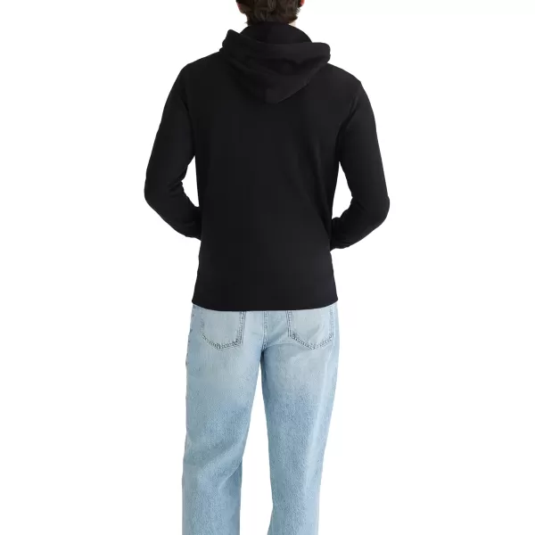 AEROPOSTALE Mens Aero Logo Full Zip HoodieLeft ChestDark Black
