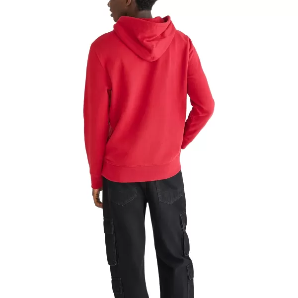 AEROPOSTALE Mens Aero Logo Popover Hoodie Box LogoCerise Red