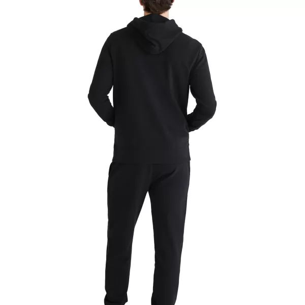 AEROPOSTALE Mens Aero Logo Popover Hoodie Box LogoDark Black