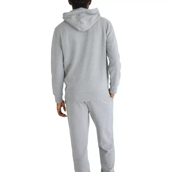 AEROPOSTALE Mens Aero Logo Popover Hoodie Box LogoMedium Heather Grey