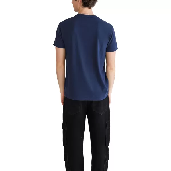 AEROPOSTALE Mens Center Chest Logo Short Sleeve TeeCadet Blue