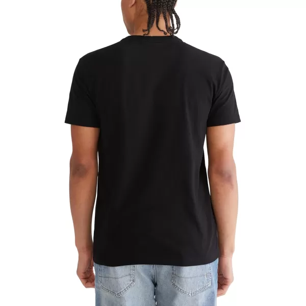 AEROPOSTALE Mens Center Chest Logo Short Sleeve TeeDark Black