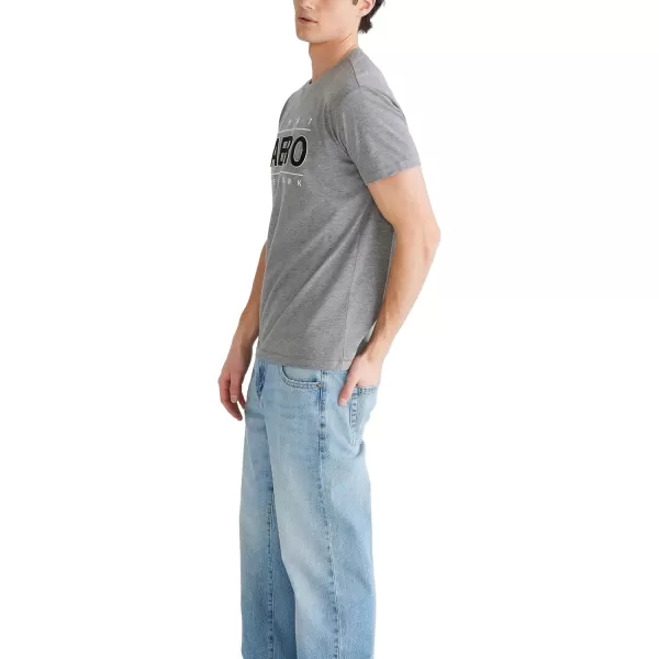 AEROPOSTALE Mens Center Chest Logo Short Sleeve TeeMedium Heather Grey