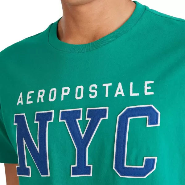 AEROPOSTALE Mens Center Chest Logo Short Sleeve TeeShady Glade