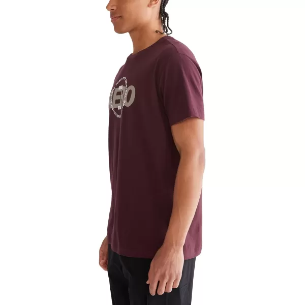 AEROPOSTALE Mens Circle Short Sleeve TeeRich Burgundy