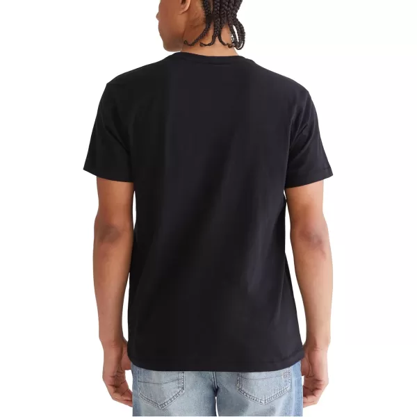 AEROPOSTALE Mens Collegiate Short Sleeve TeeDark Black