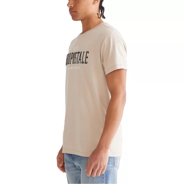 AEROPOSTALE Mens Collegiate Short Sleeve TeeSimply Taupe