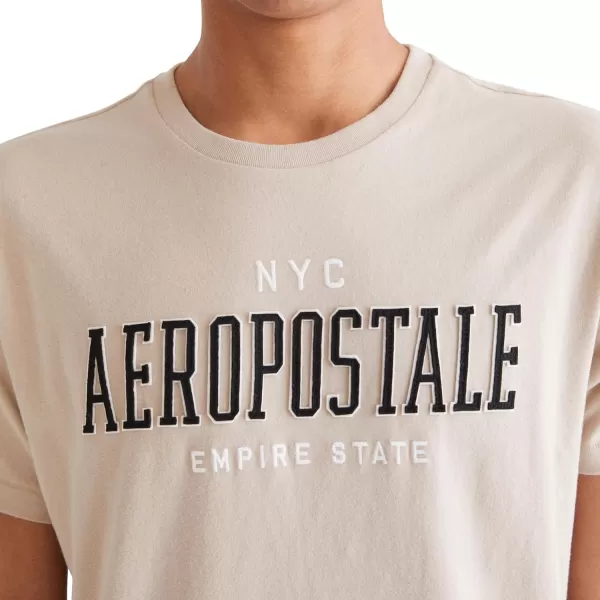 AEROPOSTALE Mens Collegiate Short Sleeve TeeSimply Taupe