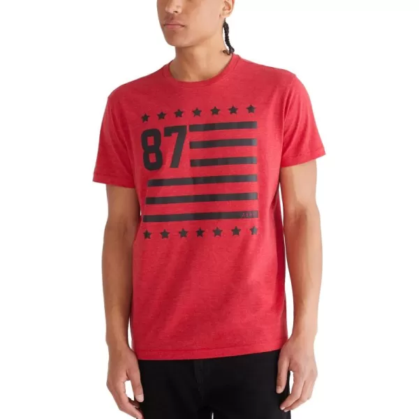 AEROPOSTALE Mens Americana 87 Short Sleeve TeeModel Red