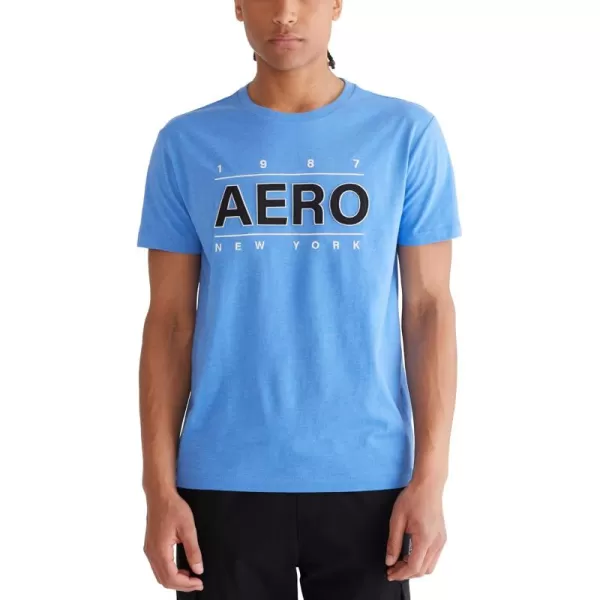 AEROPOSTALE Mens Center Chest Logo Short Sleeve TeeSupersonic