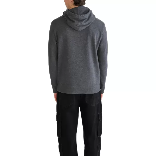 AEROPOSTALE Mens Aero Logo Popover HoodieCircleCharcoal Heather Grey