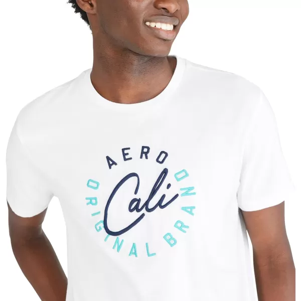 AEROPOSTALE Mens Circle Logo Short Sleeve TeeBleach
