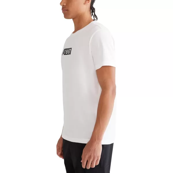 AEROPOSTALE Mens 1987 Box Logo Short Sleeve TeeBleach